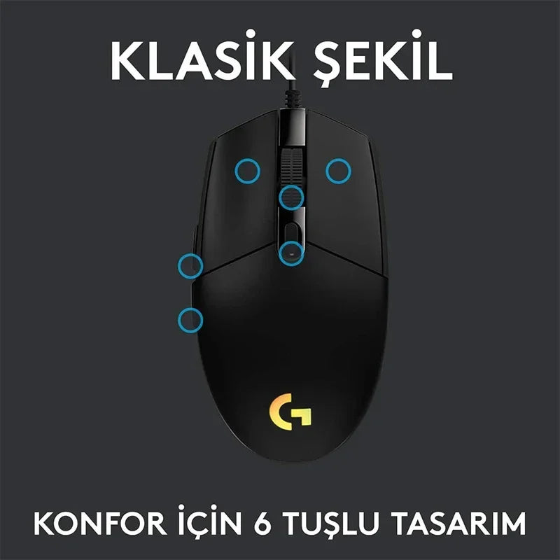 Mouse Gamer Logitech G102™ - Precisión y Estilo