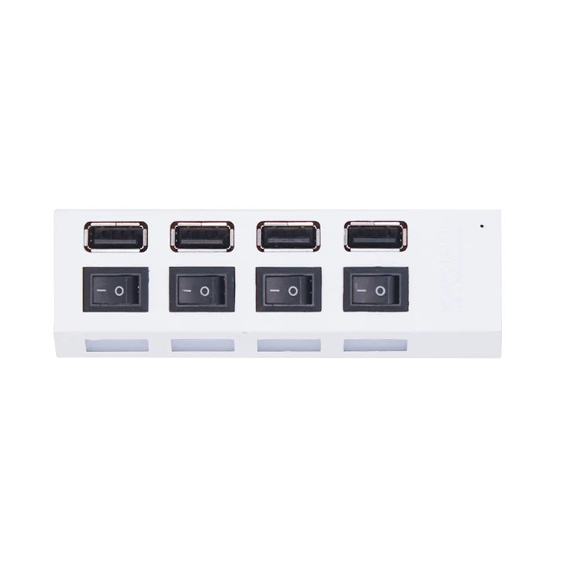 USB 2.0 Hub  Multi USB Splitter Hub Use Power Adapter 4/7 Port Multiple Expander with Switch for PC