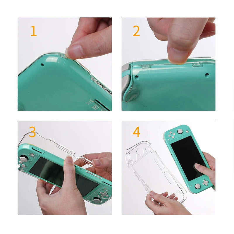 Anti-Slip Protective Cover Compatible with switch Lite Game Console Full Cover Crystal