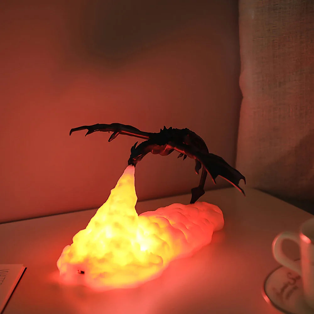 Printed Fire Dragon Lights