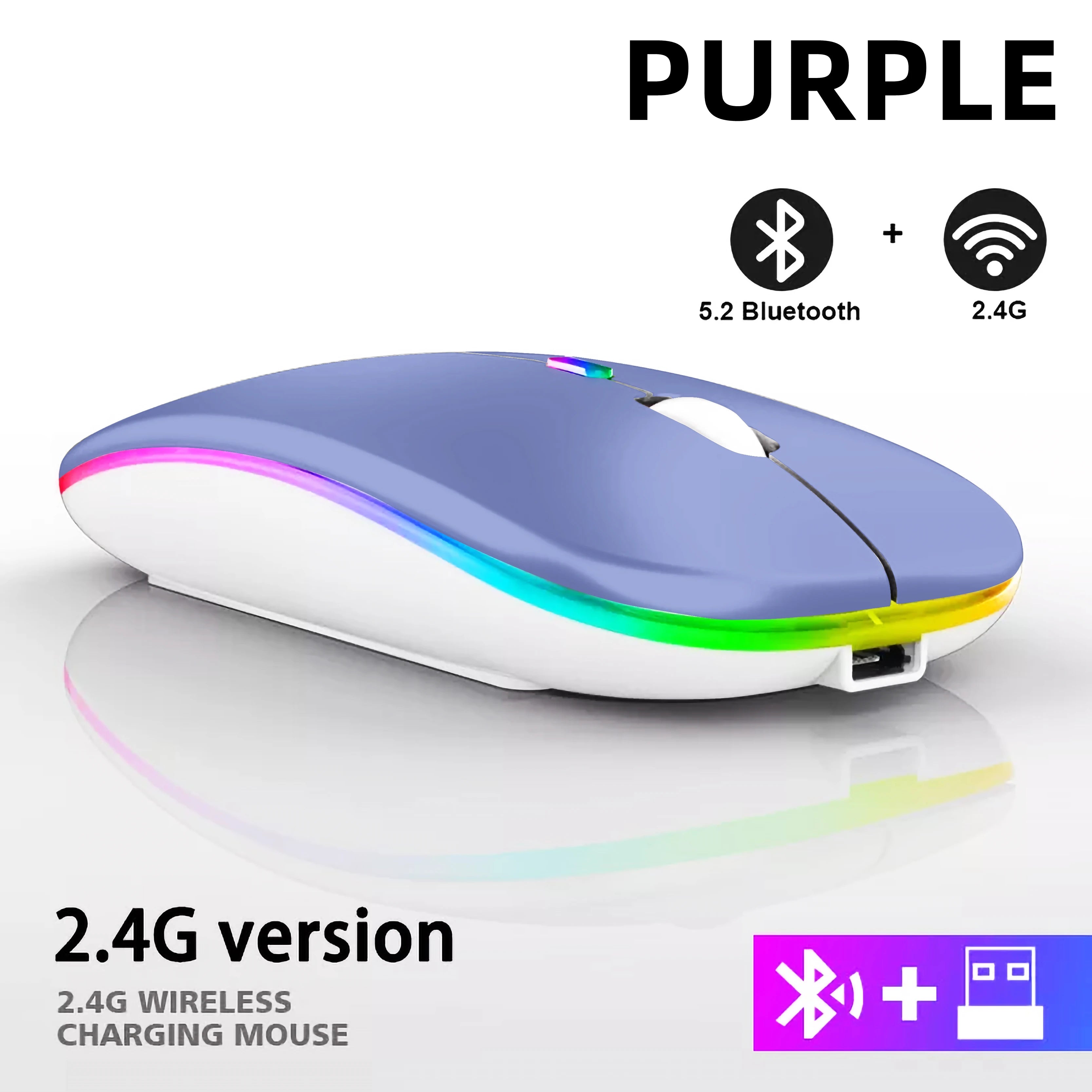 Rechargeable Bluetooth Wireless Mouse with 1600 DPI