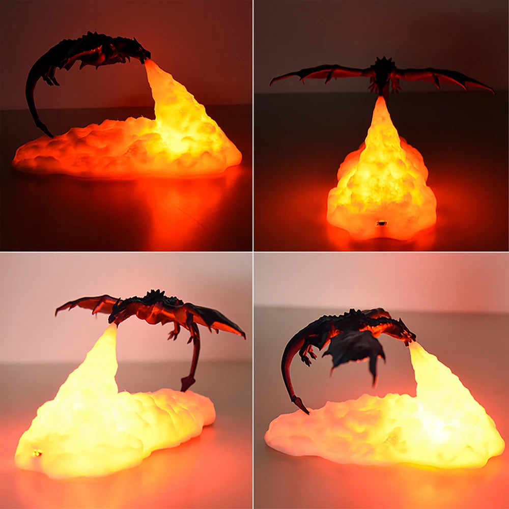 Printed Fire Dragon Lights