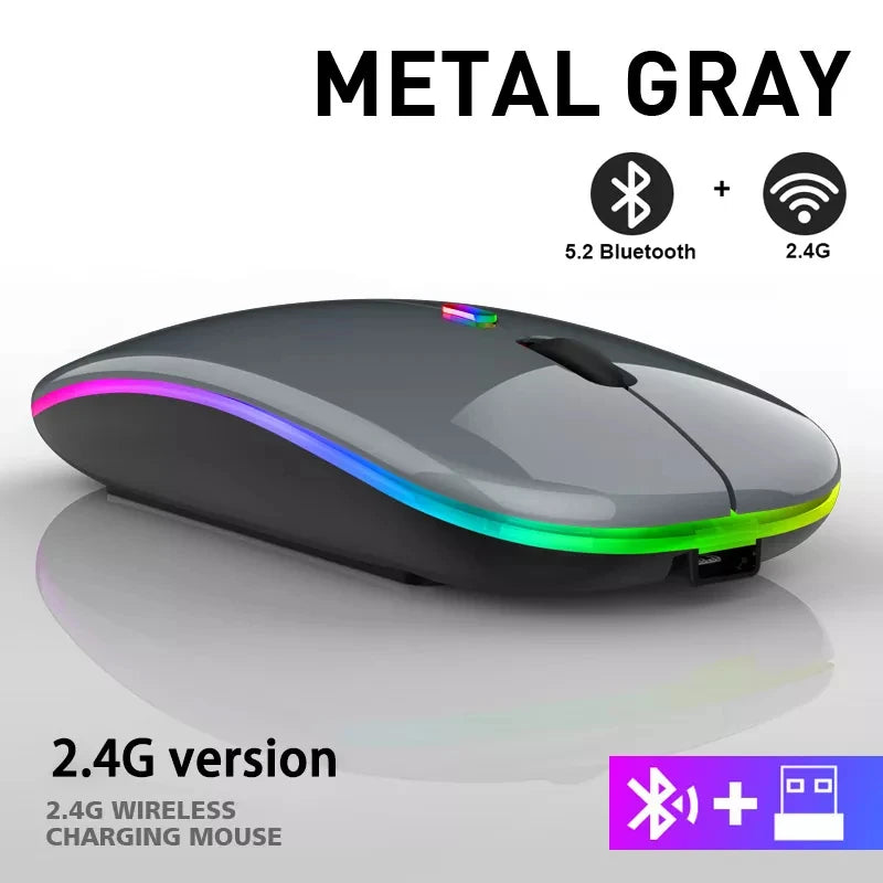 Rechargeable Bluetooth Wireless Mouse with 1600 DPI