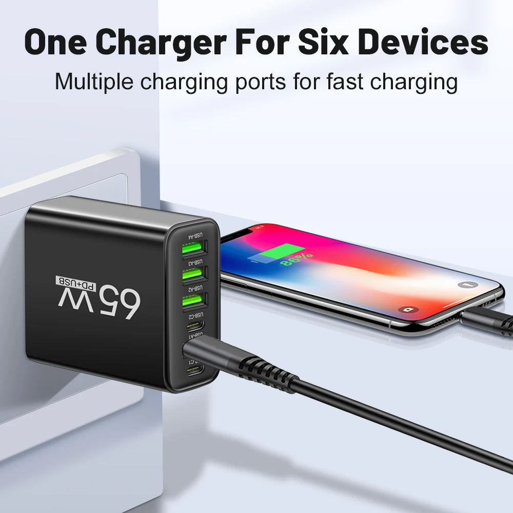 Mobile Phone Charger Fast 65W