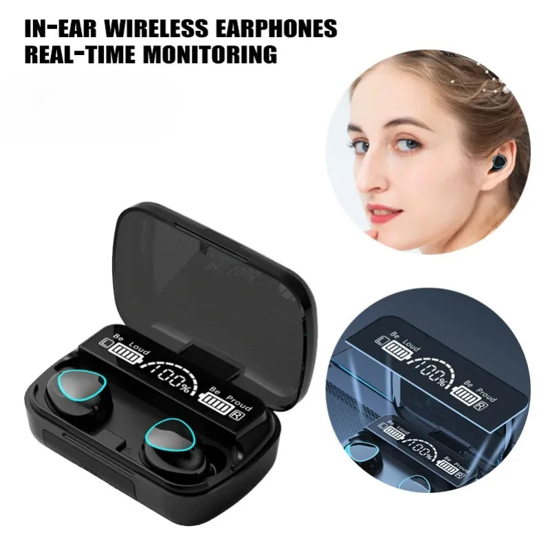 M10 Headphones Bluetooth Wireless Earpods Sports