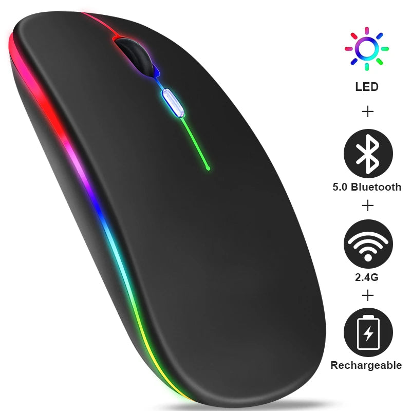 Rechargeable Bluetooth Wireless Mouse with 1600 DPI