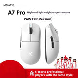 MCHOSE A7 Ultra Mouse Esports GamesThree Modes Pro Wireless Bluetooth PAW3395 Lightweight Laptop Office Mouse Support Ergonomics