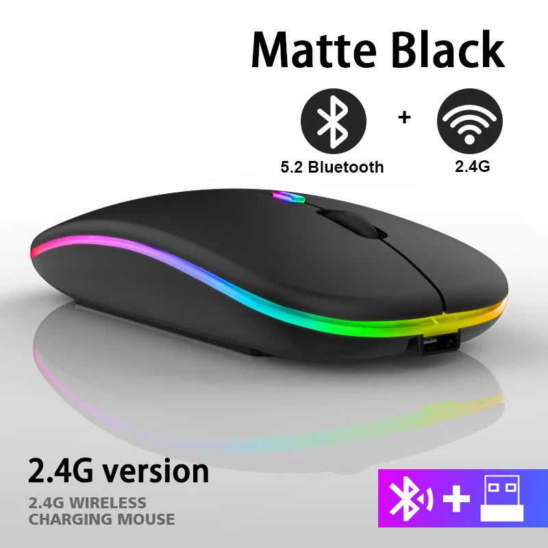 Rechargeable Bluetooth Wireless Mouse with 1600 DPI