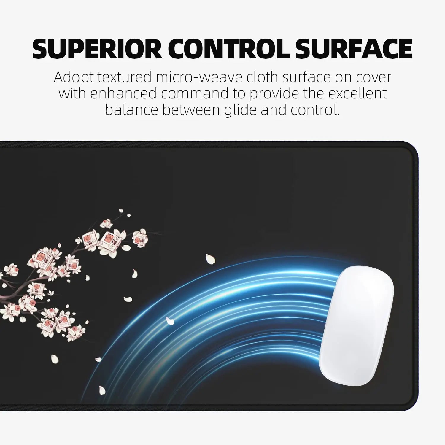 Large Mouse Pads For Desk, Gaming Mouse Pad, Mouse Pad with Stitched Edges and Non-Slip