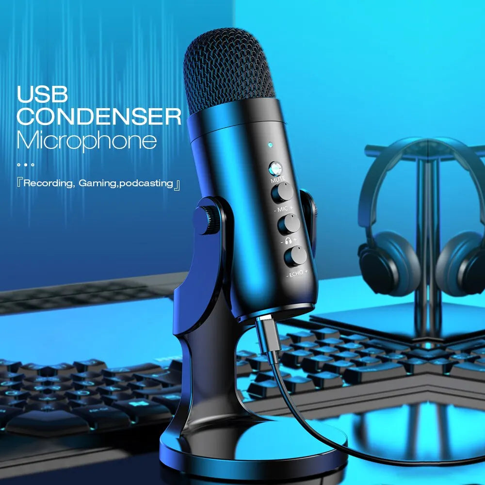 USB Microphone for PC Mac Gaming Recording Stream Podcast