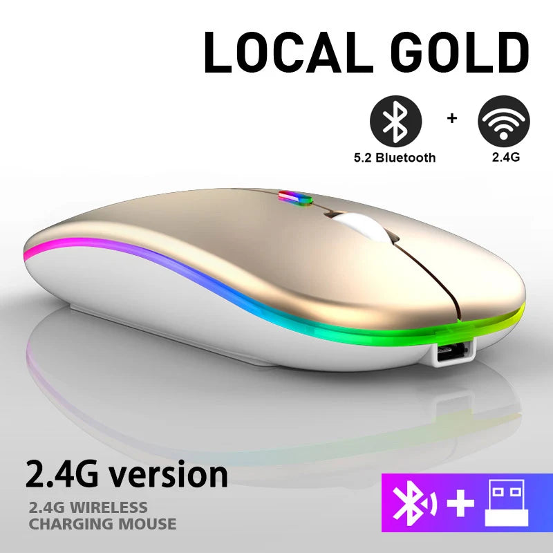 Rechargeable Bluetooth Wireless Mouse with 1600 DPI