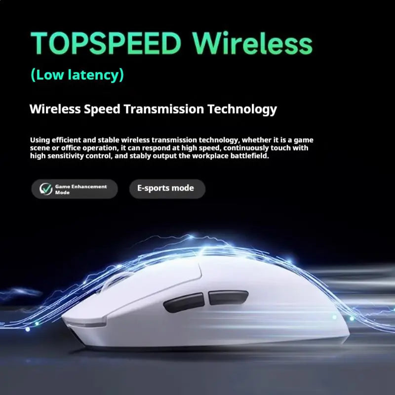 MCHOSE A7 Ultra Mouse Esports GamesThree Modes Pro Wireless Bluetooth PAW3395 Lightweight Laptop Office Mouse Support Ergonomics