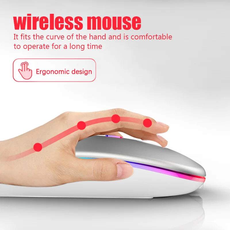 Rechargeable Bluetooth Wireless Mouse with 1600 DPI