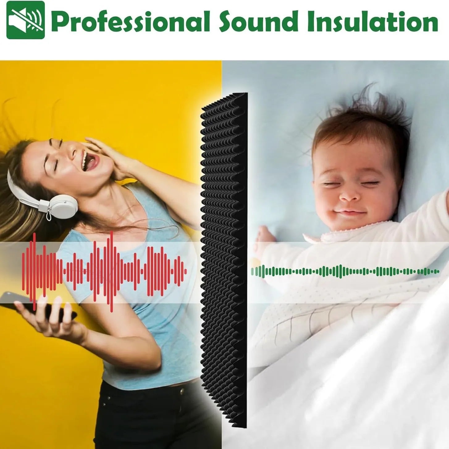 Self-Adhesive Soundproof Foam Panels