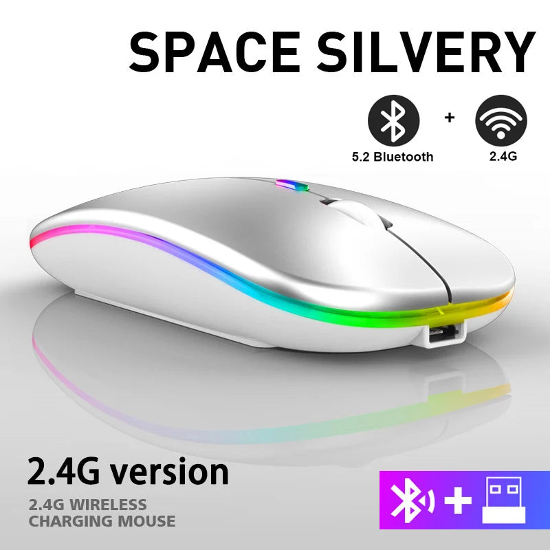 Rechargeable Bluetooth Wireless Mouse with 1600 DPI