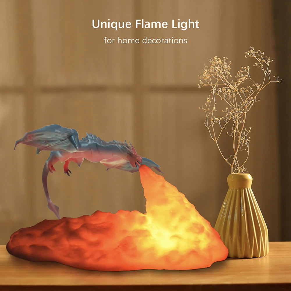 Printed Fire Dragon Lights