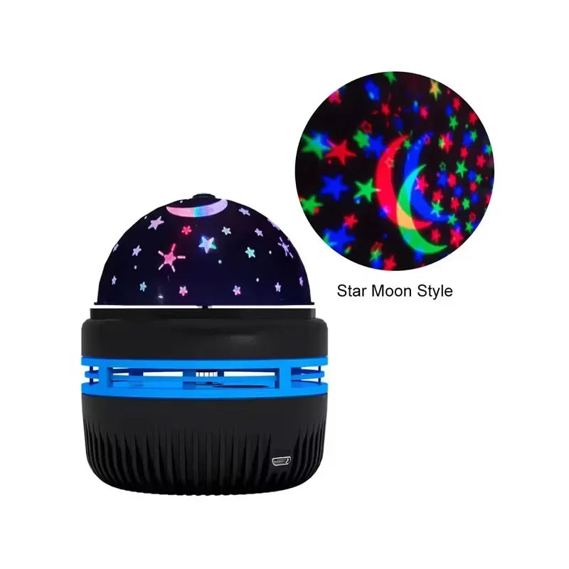 LED Starry Sky Night Lights USB Rotating Projector Lamp Magic Ball Moon Star Christmas Lights