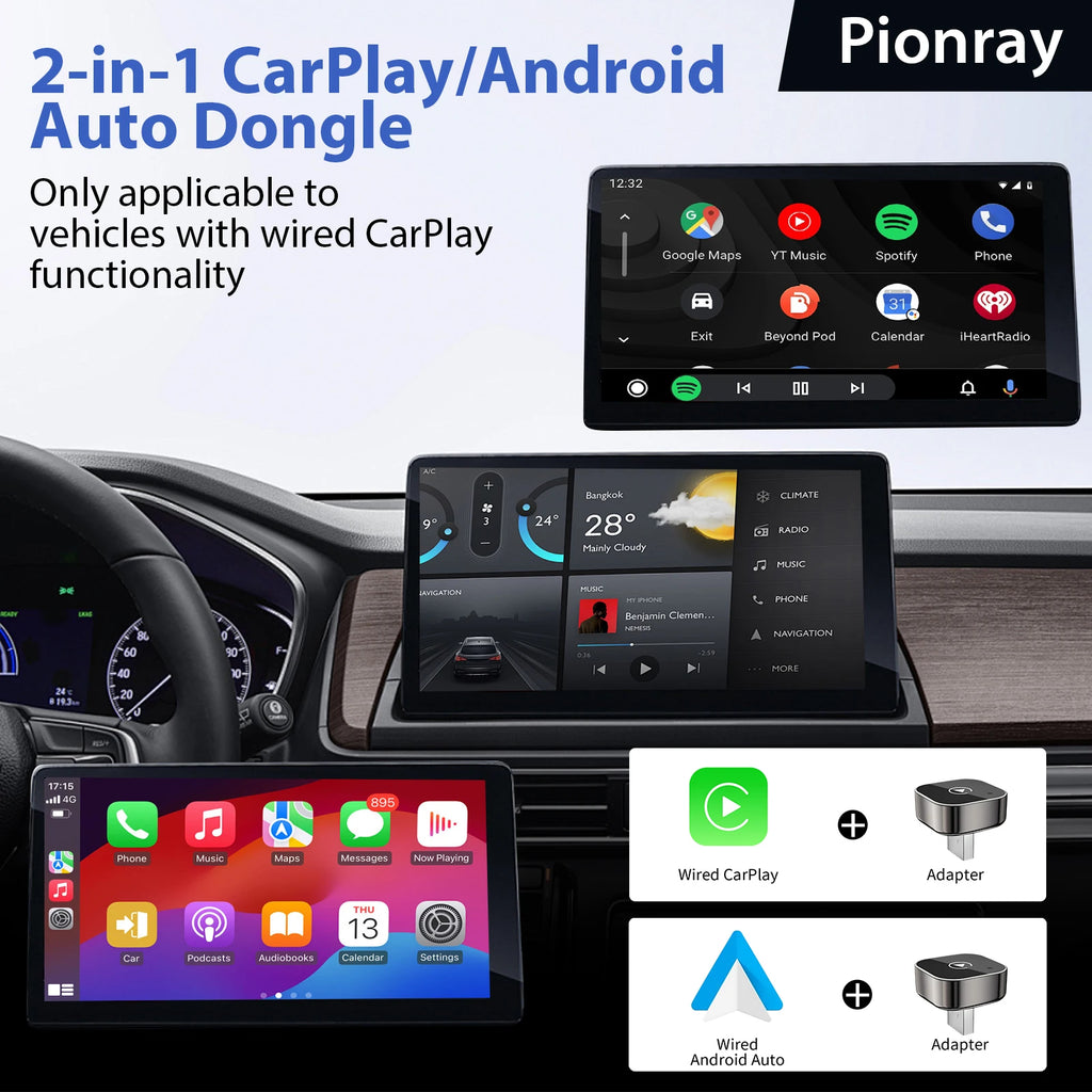 2 in 1 Wireless CarPlay
