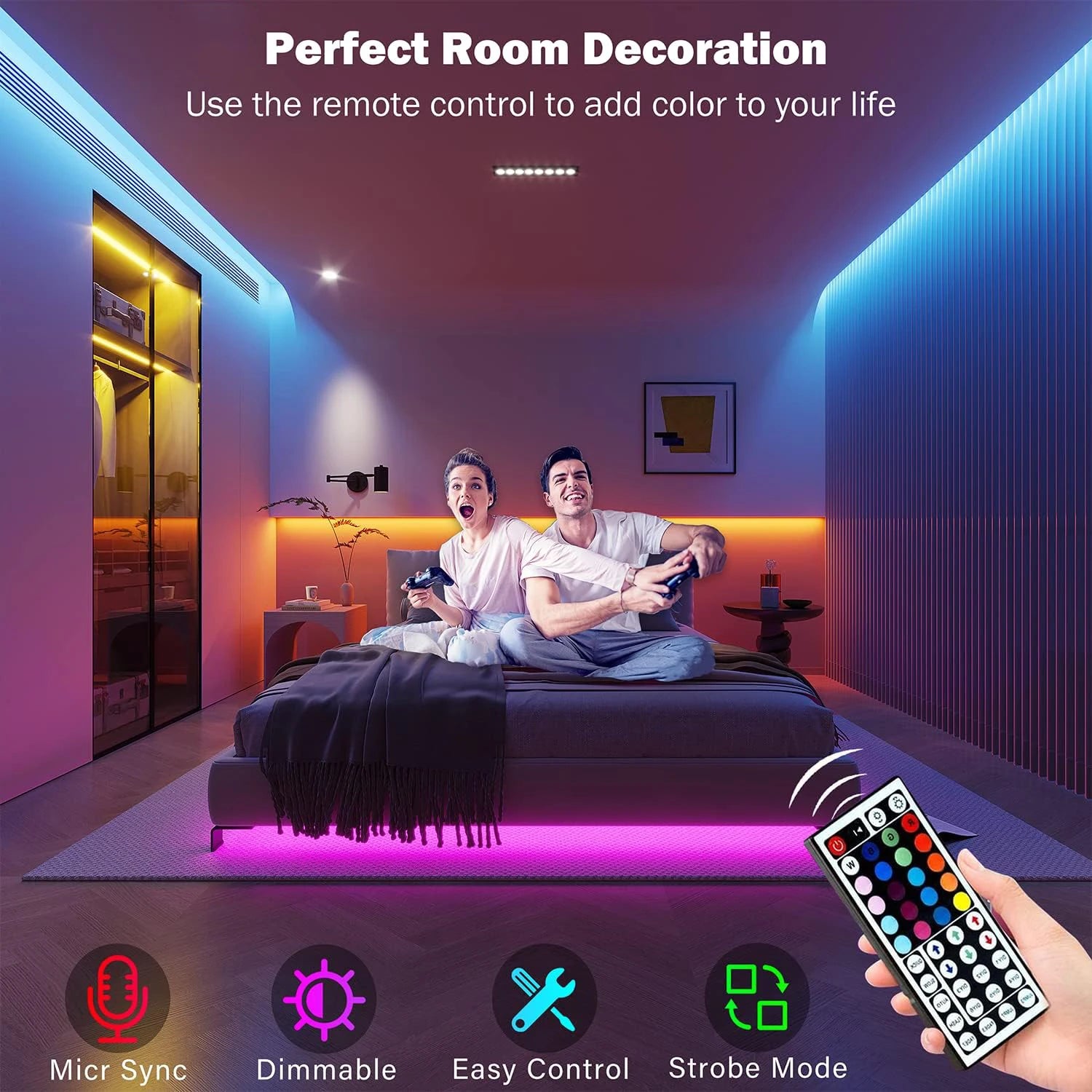 RGB Led Strip Lights 5m 10m 20m 30m Led Room