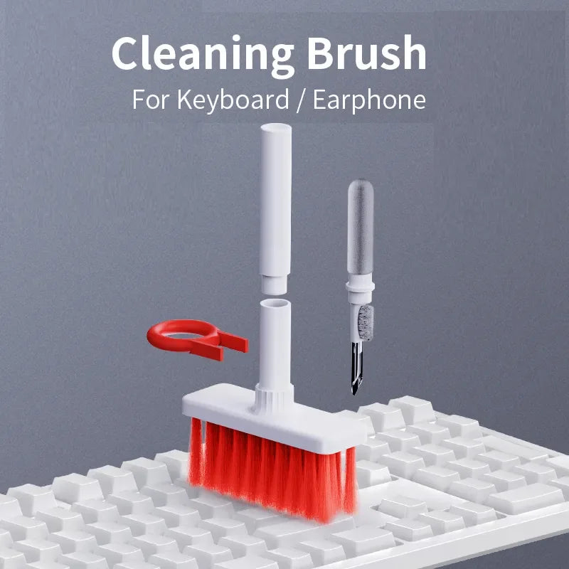 5 in 1 Keyboard Cleaning Brush Kit Keycap Puller Earbuds Cleaner for Airpods Pro