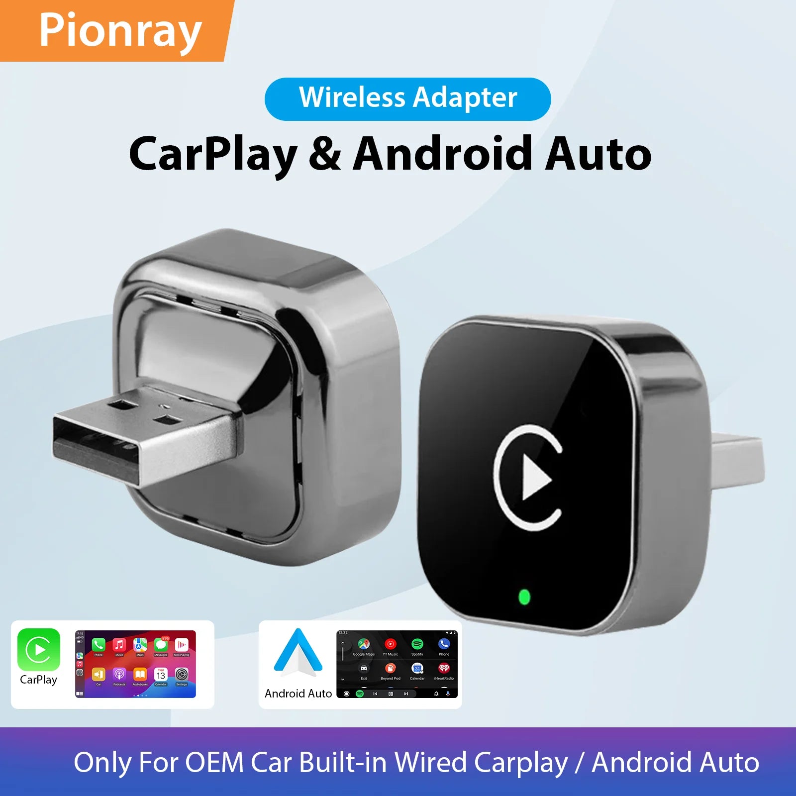 2 in 1 Wireless CarPlay