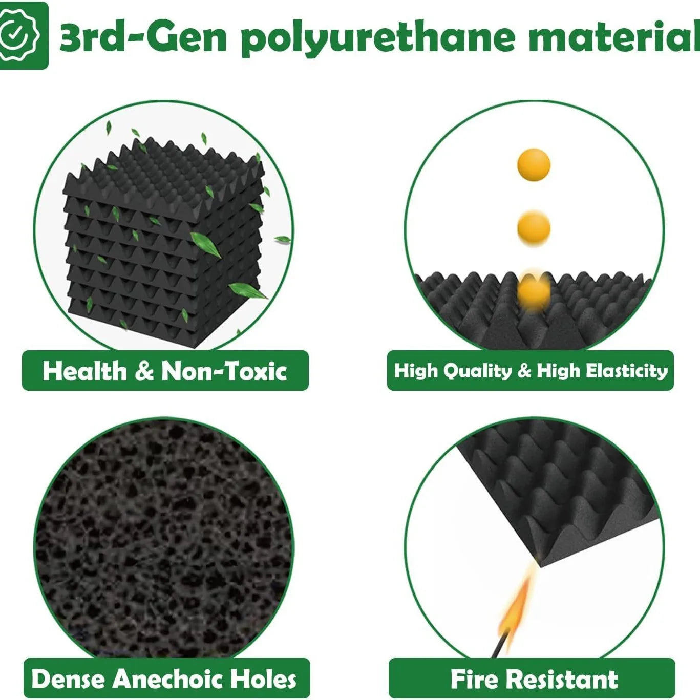 Self-Adhesive Soundproof Foam Panels