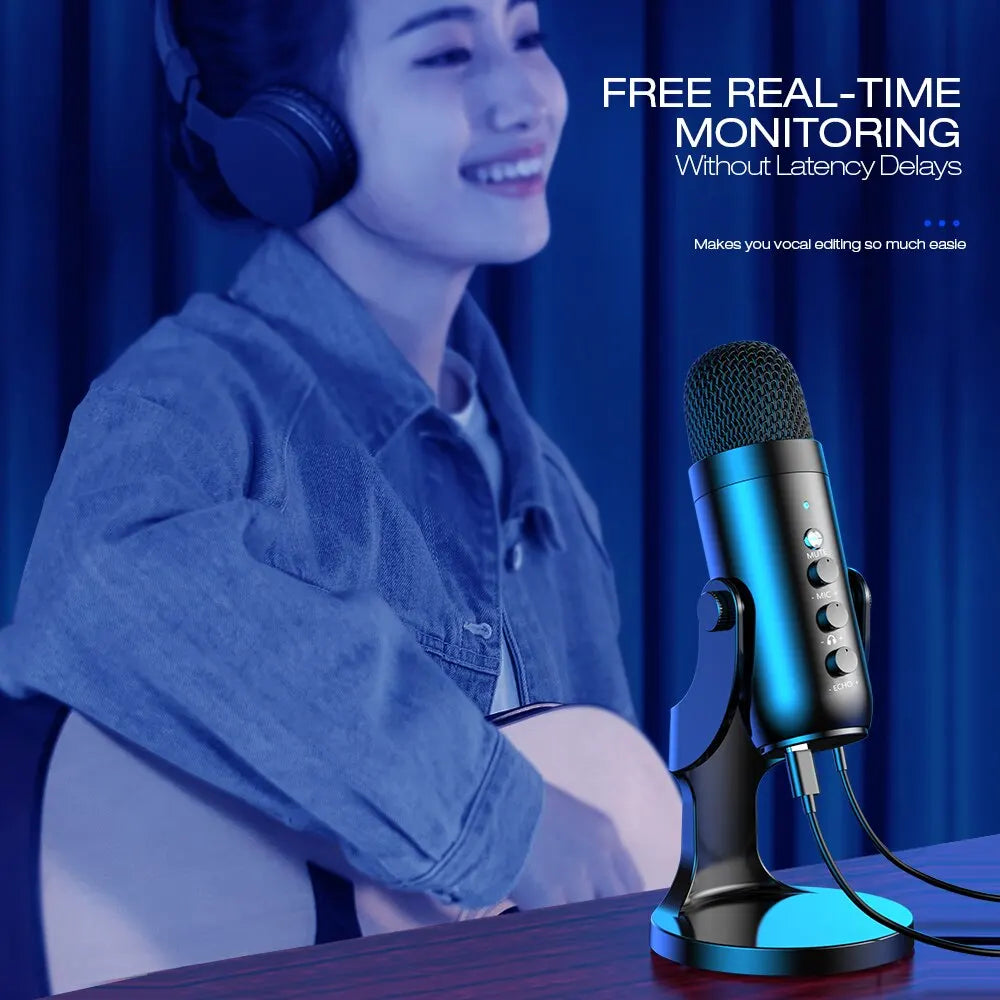 USB Microphone for PC Mac Gaming Recording Stream Podcast