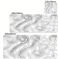 Desk Mat Black And White Strata Liquid Mousepad