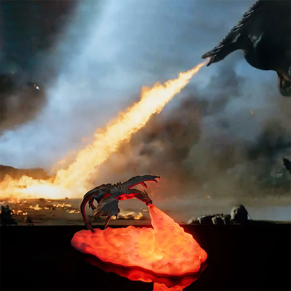 Printed Fire Dragon Lights