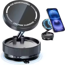 Upgraded Aluminum Alloy Vacuum Magnetic Car Phone Holder with 360° Rotation