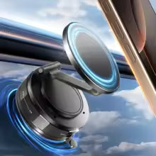 Upgraded Aluminum Alloy Vacuum Magnetic Car Phone Holder with 360° Rotation